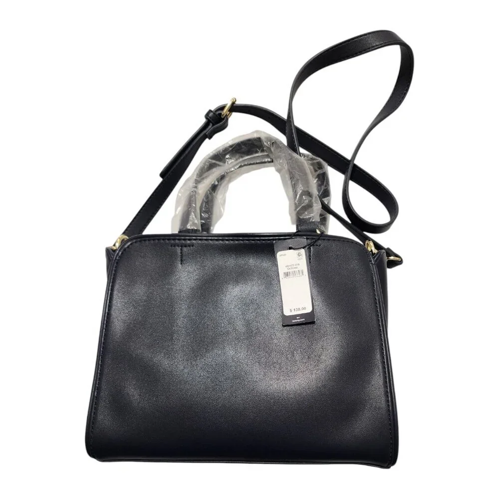 Tommy Hilfiger Women's Classic Tote Bag Black Purse Medium NWT Crossbody + Strap
